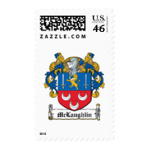 McLaughlin Family Crest Postage Stamp