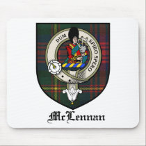 McLennan Clan Crest Badge Tartan mousepads