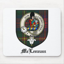 McLennan Clan Crest Badge Tartan mousepads by clan_badges McLennan Clan Crest Badge Tartan mousepads