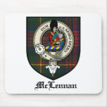 McLennan Clan Crest Badge Tartan Mouse Pads