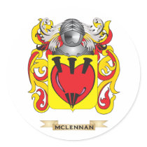 McLennan Coat of Arms (Family Crest) Sticker