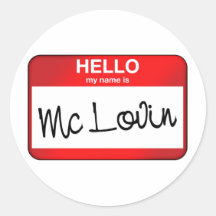 McLovin Round Stickers