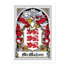 McMahon Family Crest Postcards