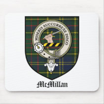 McMillan Clan Crest Badge Tartan mousepads by clan_badges McMillan Clan Crest Badge Tartan mousepads