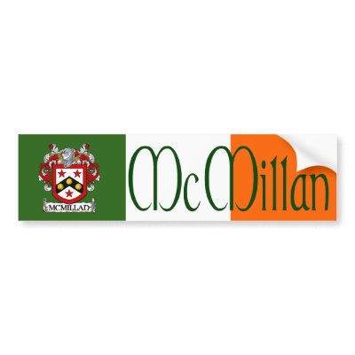McMillan Coat of Arms Bumper Sticker by irishcountry