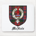McNair Clan Crest Badge Tartan mousepads