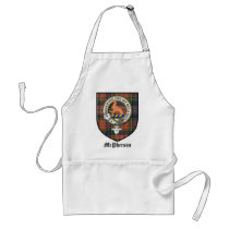 McPherson Clan Crest Badge Tartan Aprons