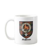 McPherson Clan Crest Badge Tartan mugs by clan_badges McPherson Clan Crest Badge Tartan mugs