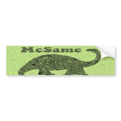 McSame Funny Anti McCain Bumper Sticker by SideSplitters