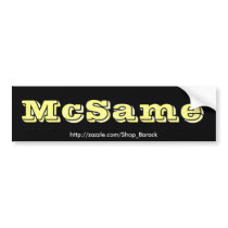 McSame McCain bumper stickers