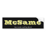 McSame McCain Bumper Stickers
