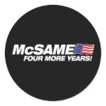 McSame McCain  Round Stickers