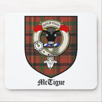 McTigue Clan Crest Badge Tartan mousepads