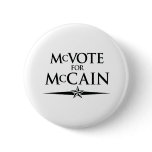 MCVOTE FOR MCCAIN BUTTON
