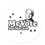 MCVOTE FOR MCCAIN STICKERS