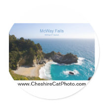 McWay Falls Big Sur California Products Sticker