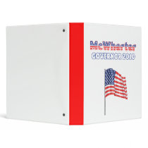 McWherter Patriotic American Flag 2010 Elections 3 Ring Binder