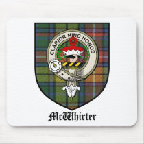 McWhirter Clan Crest Badge Tartan mousepads by clan_badges McWhirter Clan Crest Badge Tartan mousepads