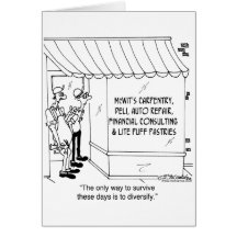 McWit's Carpentry & Lite Puff Pastries Greeting Card