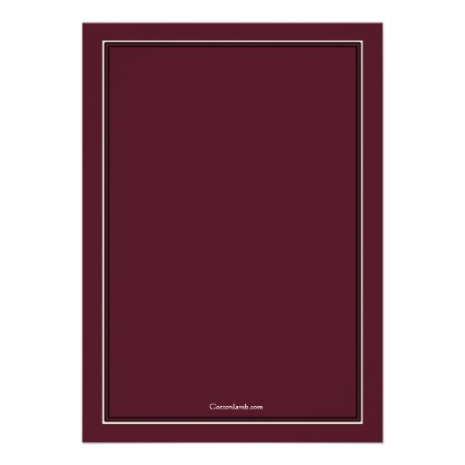 MD Graduation Invitation Crimson