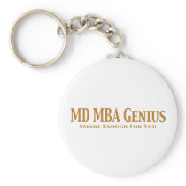 MD MBA Genius Gifts keychains