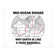 Md-Ocean Ridges Why Earth Is Like A Huge Baseball Post Card