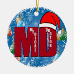 MD SANTA CHRISTMAS ORNAMENT MEDICAL DOCTOR