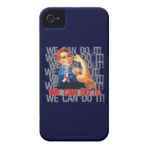 MDS Rosie The Riveter WE CAN DO IT iPhone 4 Case-Mate Cases