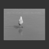 Me against the World postcards