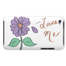 Me ama pétalo de la flor iPod Case-Mate carcasas