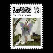 ME and green faerie 12sm postage by mickeyelvis128 ME and green faerie 12sm postage