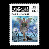 ME and green faerie 5sm2 postage by mickeyelvis128 ME and green faerie 5sm2 postage