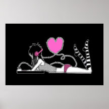 Me and My Music Poster (black)