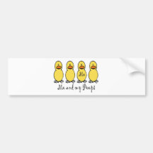 Me and My Peeps Bumper Stickers