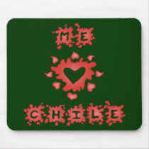 Me encanta Chile Alfombrilla para Ratn mousepads
