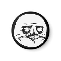 Me Gusta Face Fridge Magnet