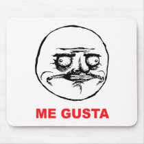 me gusta face rage face meme humor lol rofl mouse pad