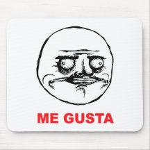 me gusta face rage face meme humor lol rofl mouse pad