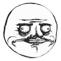 me gusta face rage face meme humor lol rofl round stickers