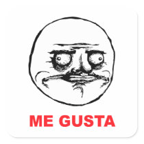 me gusta face rage face meme humor lol rofl stickers