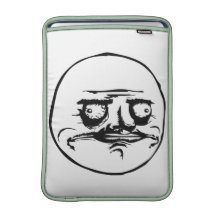Me Gusta Face with Text MacBook Sleeve