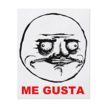 Me Gusta Rage Face Meme Personalized Flyer