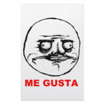 Me Gusta Rage Face Meme Stationery Paper
