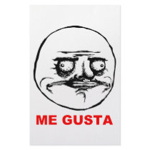 Me Gusta Rage Face Meme Stationery Paper