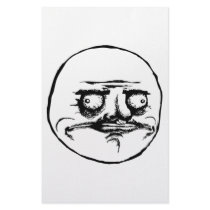 Me Gusta Rage Face Meme Custom Stationery