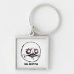 Me Gusta raging comic face Key Chains