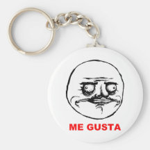 Me Gusta (text) Keychain