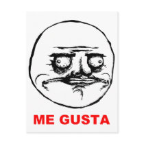 Me Gusta (text) Post Cards