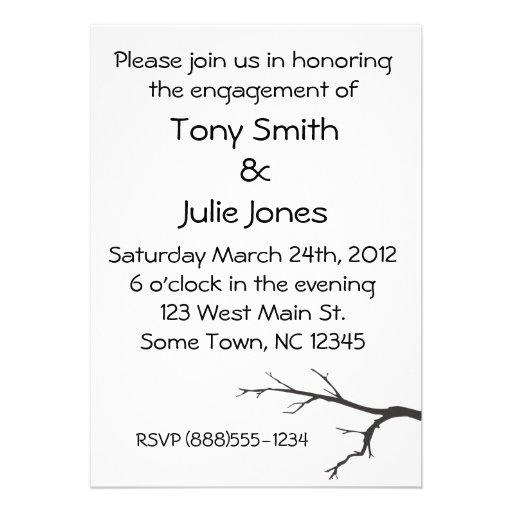 Me Heart You Engagement Party Invitation