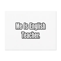 Me Is English Teacher postcards